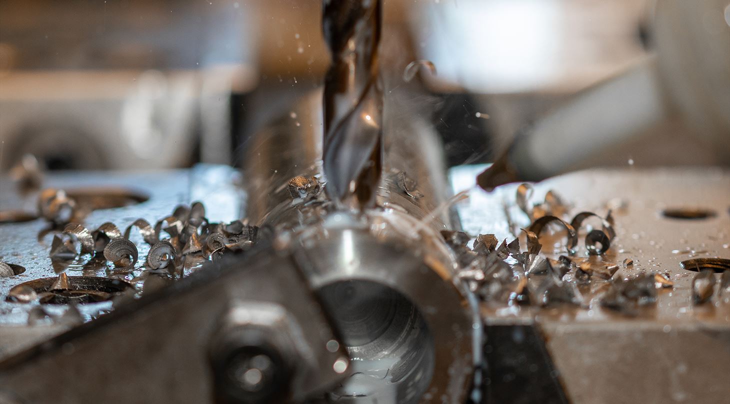 Close-up af metalboring